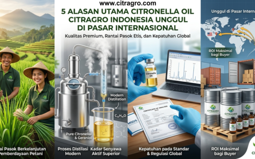 5 Alasan Utama Citronella Oil Citragro Indonesia Unggul dan Diminati di Pasar Internasional