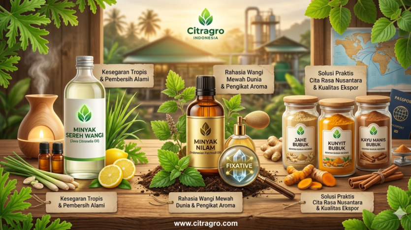 Portofolio Produk - Dari Minyak Atsiri hingga Rempah Autentik Citragro Indonesia