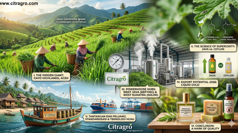 Why Indonesia Produces the World's Best Citronella Oil - The Java Citronella Standard - Citragro Indonesia