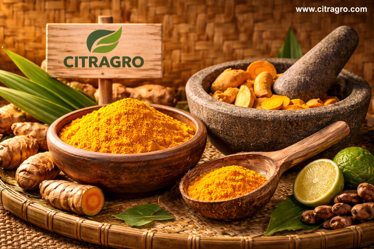 Kunyit Bubuk dan rempah tradisional Citragro Indonesia