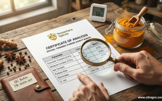 Cara Membaca Certificate of Analysis (COA) untuk Bahan Baku Rempah - Panduan Standar Mutu Industri -Citragro Indonesia