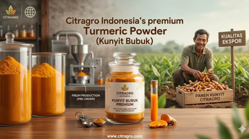 Kunyit Bubuk - Manfaat, Cara Memilih, dan Supplier Terbaik di Indonesia - Kunyit Bubuk Citragro Indonesia