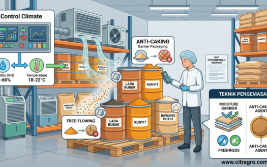 Strategi Anti-Caking - Tips Penyimpanan Rempah Bubuk Skala Industri Agar Tetap Produk Tetap Flowable - citragro Indonesia
